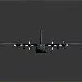 Aerospace Transport Aircraft With Four Propellers And Large Wings For Space Missions