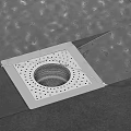 Modern Square Stainless Steel Bathroom Floor Drain With Grid Design For Water Drainage