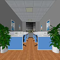 Conference Room Interior With Wooden Flooring Conference Table Chairs And Wall Paintings
