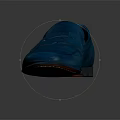 Modern Stylish Blue Leather Loafers With Glossy Finish For Casual Formal Wear