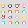 Cute Various Animal Shaped Kids Hats With Colorful Designs For Children