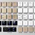Modern Switch Panel Switch Socket Panel 3d model