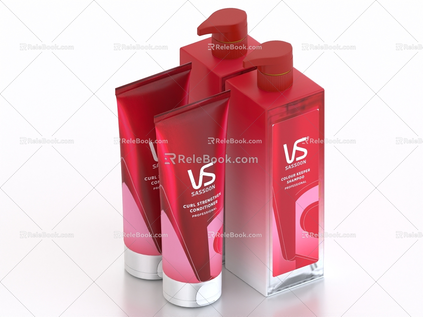 Shampoo Body Soap Skin Care Products 3d model