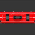 Professional Medical Emergency First Aid Kit With Red Cross Design And White Surface
