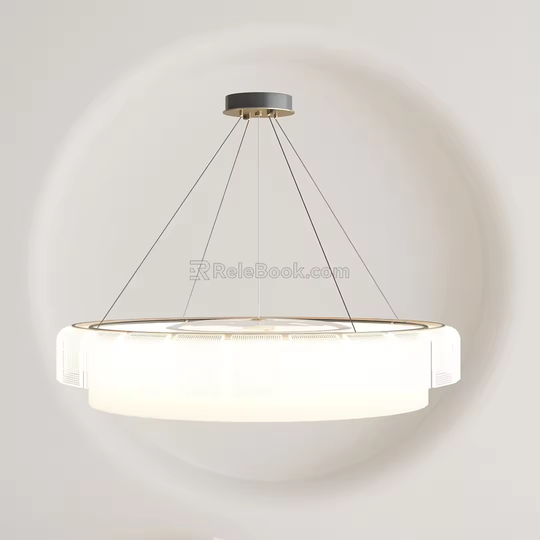 Modern chandelier 3d model