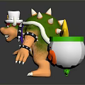 Spiked Turtle With White Hat Green Orange Shell Metal Wristbands And Yellow Star In Pot