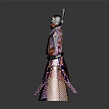 Three Traditional Chinese Opera Characters With Painted Faces Colorful Costumes Black Hats And Arms Outstretched