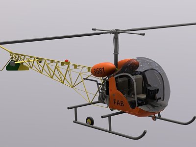 Weapon Helicopter 3d model