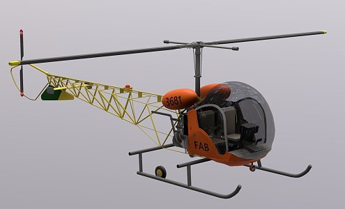 Weapon Helicopter 3d model