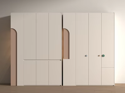 Modern Wardrobe Modern Children's Room Wardrobe Girls' Room Wardrobe 3d model