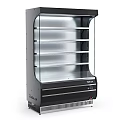Commercial Display Refrigerator With Transparent Glass Door And Multiple Shelves For Retail Storage