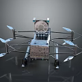 High Tech Multi Rotor Drone With Central Equipment Bay And Stable Landing Gear