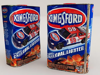 Kingsford Hardware Tools Instant Light Charcoal Coal Lighter With Racing Car Design Model 59 3d model