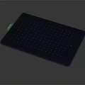 Contemporary Digital Touchpad With Red Border And Surface Touch Dots For Devices
