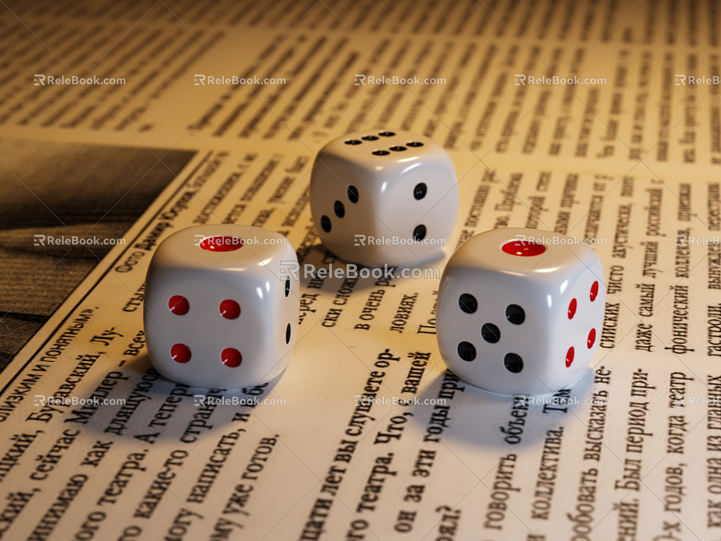 Modern Dice 3d model