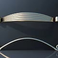 Modern handle hardware parts 3d model