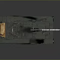 Military Tank Featuring Camouflage Coating Heavy Armor Main Cannon And Tracked Chassis