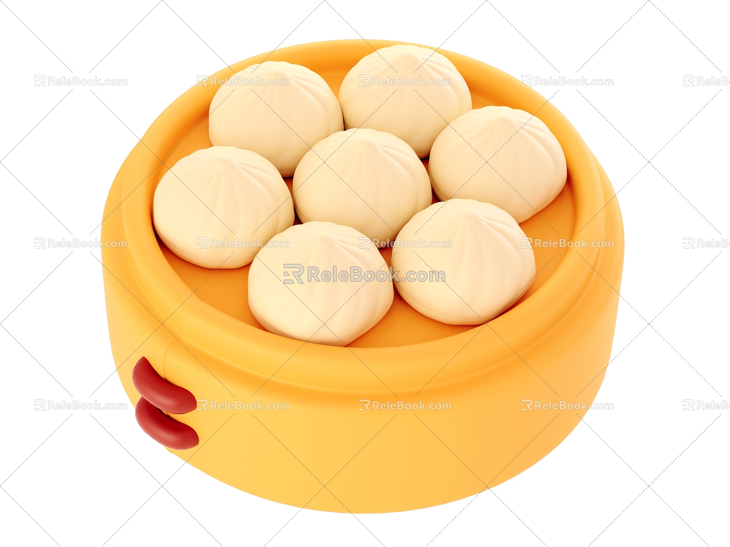 Modern Xiao Long Bao Breakfast Dim Sum Baozi 3d model