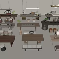 Modern Natural Wood Tea Table and Chairs in Various Simple Designs for Home