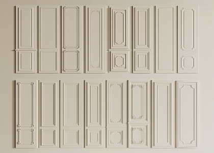 Wall panel 3d model