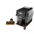 Modern Automatic Coffee Machine Essential Kitchen Appliance With Coffee Cups And Powder