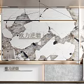 Modern lobby front desk 3d model