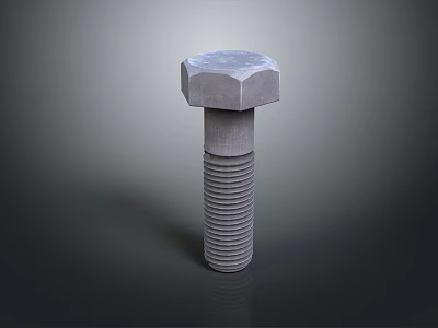 Screw Nut Pan Head Screw Round Head Screw Cylindrical Head Screw Countersunk Head Screw Flat Head Screw 3d model