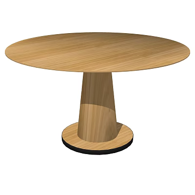 Modern dining table wooden single table 3d model Modern dining table wooden single table 3d model