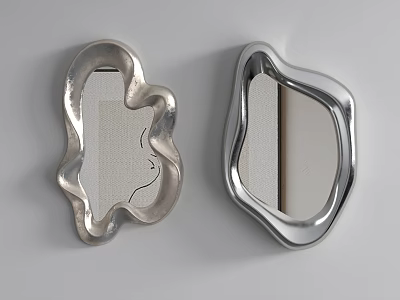 Modern Middle Ancient Mirror Hologram Bathroom Mirror Makeup Mirror 3d model