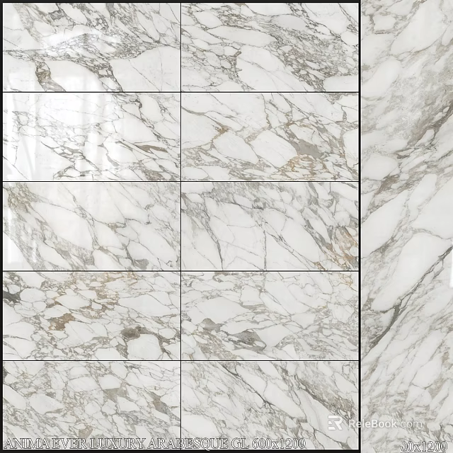 Marble Tiles With Various Natural Texture Patterns And Surface Designs 3d model