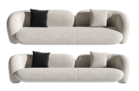 Double sofa 3d model