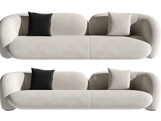 Double sofa 3d model