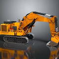 Yellow Crawler Type Heavy Duty Utility Vehicle With Mechanical Arm And Bucket
