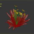 Lush Indoor Decorative Plant With Green Leaves And Vibrant Yellow Flowers