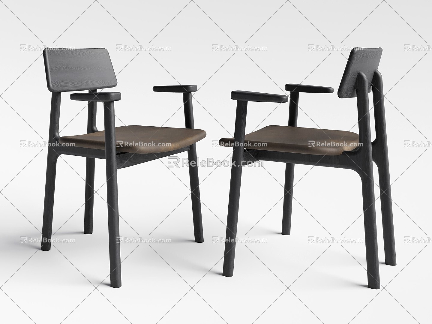 New Chinese Dining Chair 3d model