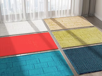 Modern carpet combination 3d model
