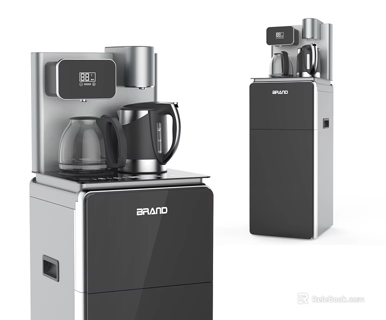 BRADO Modern Household Appliances With Heating Cooling Functions And Sleek Black Silver Design 3d model 