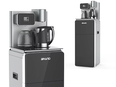 BRADO Modern Household Appliances With Heating Cooling Functions And Sleek Black Silver Design 3d model