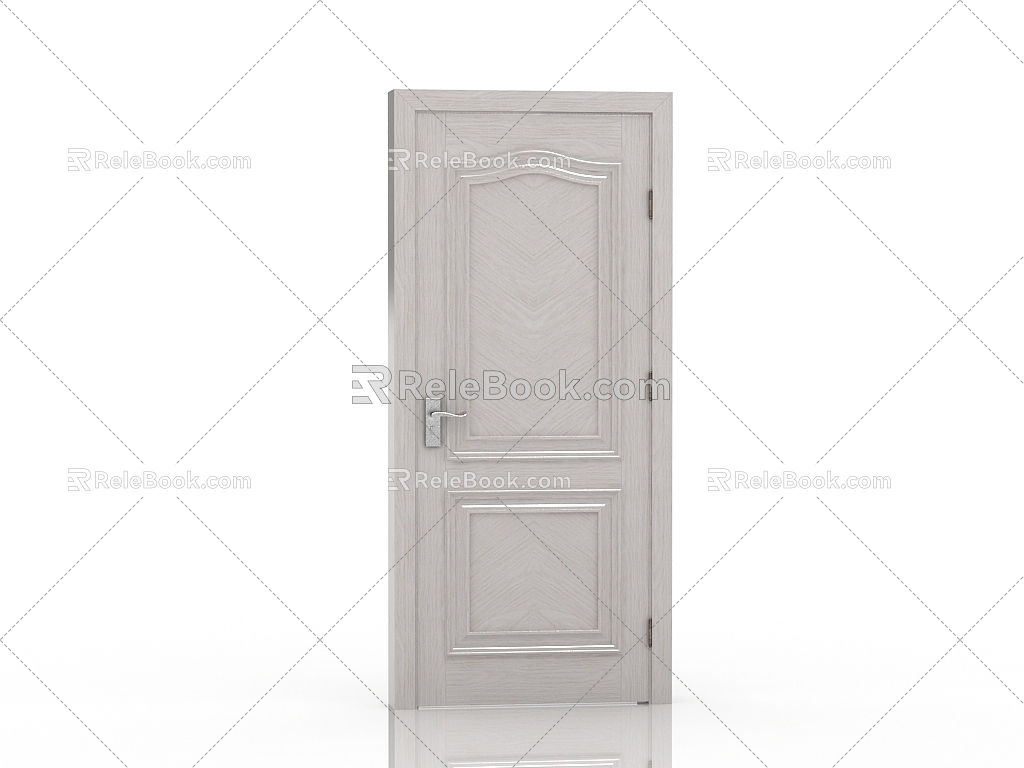 New Chinese Wooden Door 3d model