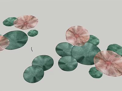 Modern lotus leaf lotus 3d model