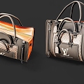 Handbag Handbag Leather Bag Briefcase Bag Duffel Bag Travel Bag 3d model