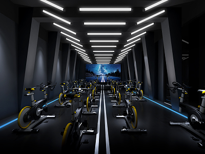 Modern Spinning Room 3d model