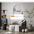 Modern single sofa 3d model