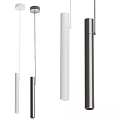 Stylish Modern Cylindrical Pendant Lights With White Black Finishes For Interior Decor
