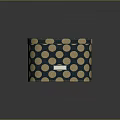 Elegant Perfume Cosmetics Storage Box With Blue Background Gold Dots Design 3d model