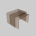 Clear Acrylic Furniture With Black Metal Frame And Modern Minimalist Design