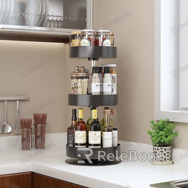 Modern seasoning rack model