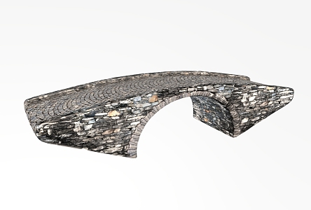 modern bridge arch bridge stone bridge 3d model