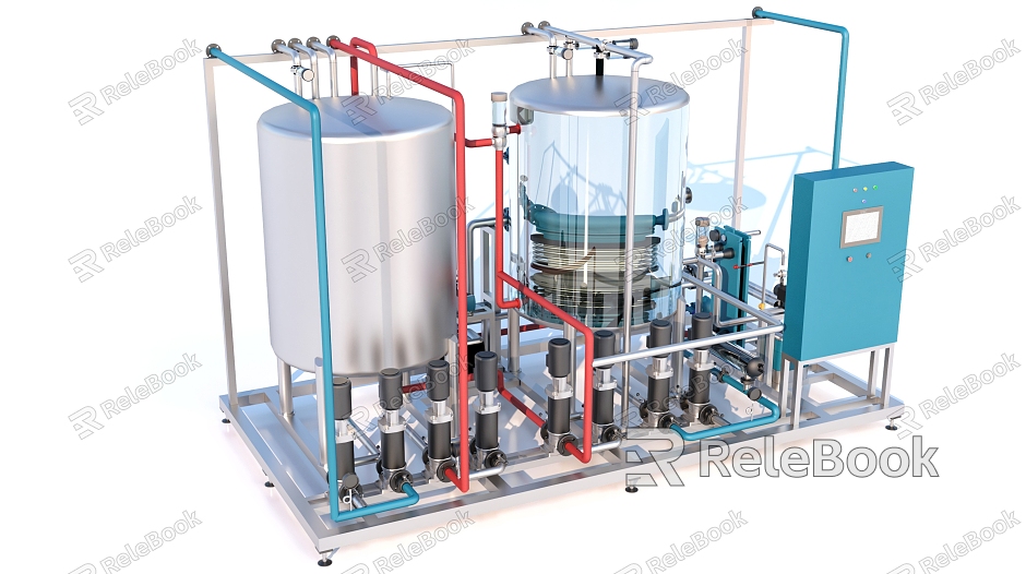 Liquid-gas industrial equipment model