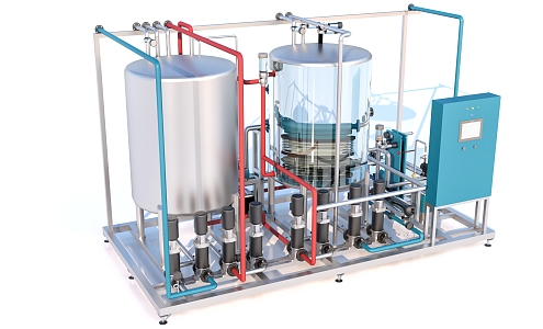 Liquid-gas industrial equipment 3d model